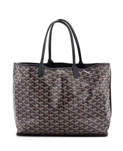 Pre-owned Pre-owned Goyard  Goyard Pm Anjou Reversible Tote Coated Canvas In Black