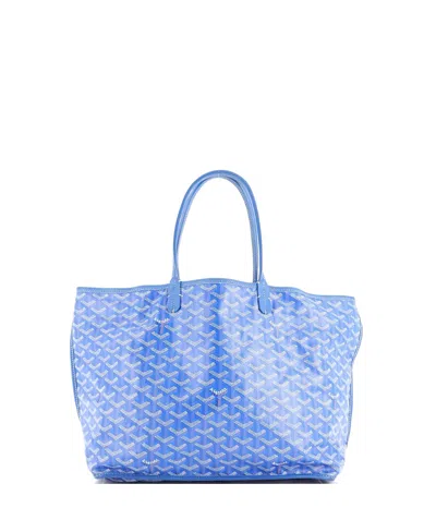 Pre-owned Pre-owned Goyard  Goyard Pm Anjou Reversible Tote Coated Canvas In Blue