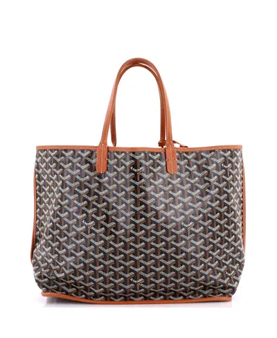 Pre-owned Pre-owned Goyard  Goyard Pm Anjou Reversible Tote Coated Canvas In Brown