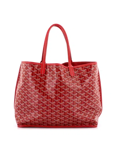 Pre-owned Pre-owned Goyard  Goyard Pm Anjou Reversible Tote Coated Canvas In Red