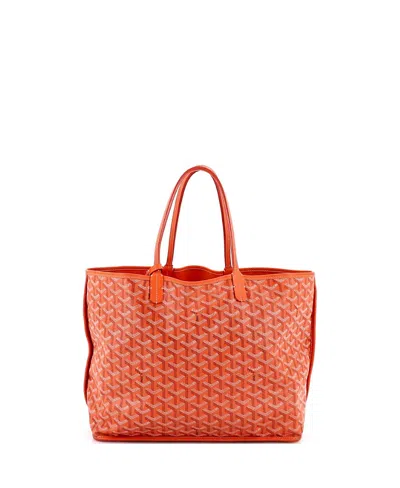 Pre-owned Pre-owned Goyard  Goyard Pm Anjou Reversible Tote Coated Canvas In White