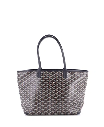 Pre-owned Pre-owned Goyard  Goyard Pm Artois Tote Coated Canvas In Black