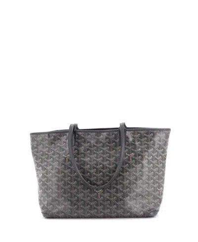 Pre-owned Pre-owned Goyard  Goyard Pm Artois Tote Coated Canvas In Black