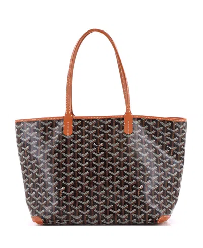 Pre-owned Pre-owned Goyard  Goyard Pm Artois Tote Coated Canvas In Brown