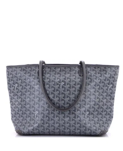 Pre-owned Pre-owned Goyard  Goyard Pm Artois Tote Coated Canvas In Gray