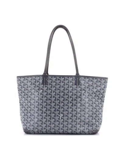 Pre-owned Pre-owned Goyard  Goyard Pm Artois Tote Coated Canvas In Gray