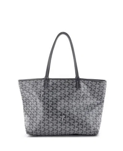 Pre-owned Pre-owned Goyard  Goyard Pm Artois Tote Coated Canvas In Gray