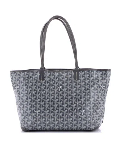 Pre-owned Pre-owned Goyard  Goyard Pm Artois Tote Coated Canvas In Gray