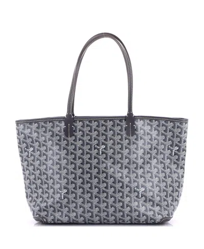 Pre-owned Pre-owned Goyard  Goyard Pm Artois Tote Coated Canvas In Gray