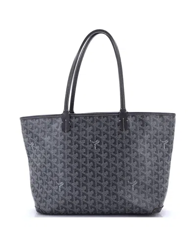 Pre-owned Pre-owned Goyard  Goyard Pm Artois Tote Coated Canvas In Gray