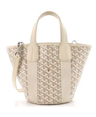 Pre-owned Pre-owned Goyard  Goyard Pm Belharra Tote Coated Canvas In Neutral