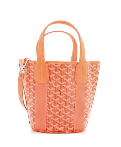 Pre-owned Pre-owned Goyard  Goyard Pm Belharra Tote Coated Canvas In Pink