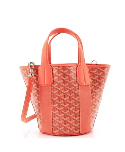 Pre-owned Pre-owned Goyard  Goyard Pm Belharra Tote Coated Canvas In Pink