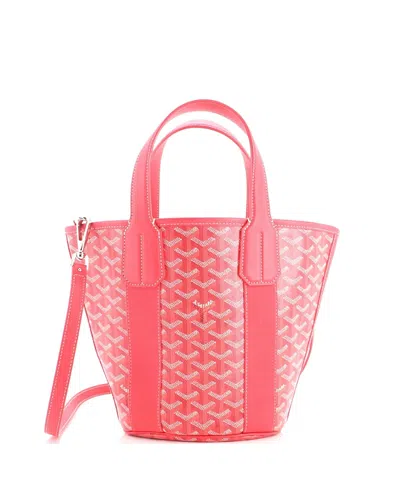 Pre-owned Pre-owned Goyard  Goyard Pm Belharra Tote Coated Canvas In Red