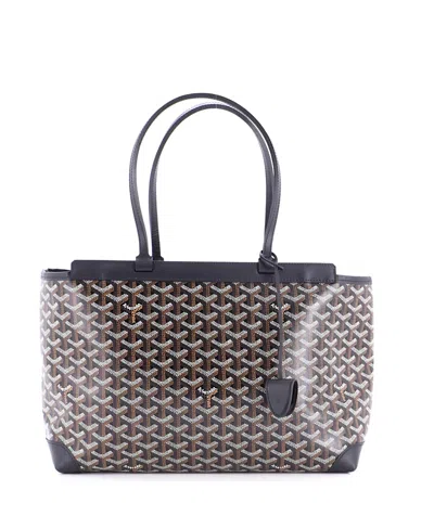 Pre-owned Pre-owned Goyard  Goyard Pm Bellechasse Bag Coated Canvas In Black