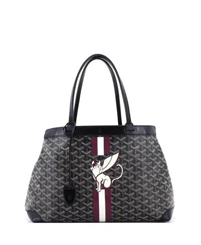 Pre-owned Pre-owned Goyard  Goyard Pm Bellechasse Bag Coated Canvas In Black