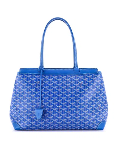 Pre-owned Pre-owned Goyard  Goyard Pm Bellechasse Bag Coated Canvas In Blue