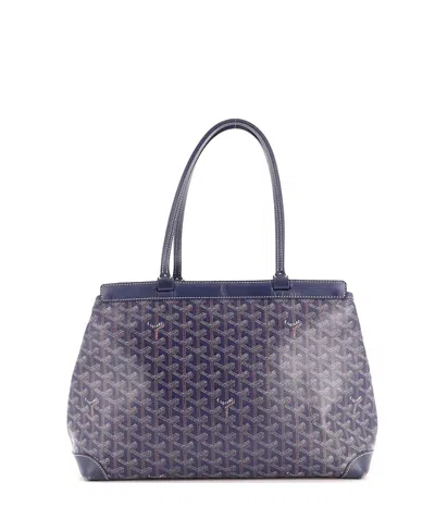 Pre-owned Pre-owned Goyard  Goyard Pm Bellechasse Bag Coated Canvas In Blue