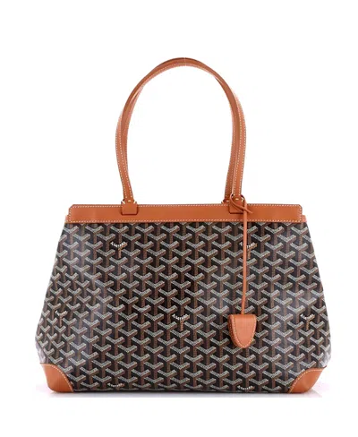 Pre-owned Pre-owned Goyard  Goyard Pm Bellechasse Bag Coated Canvas In Brown