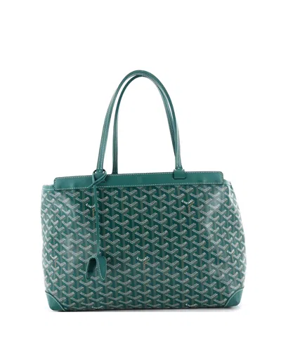 Pre-owned Pre-owned Goyard  Goyard Pm Bellechasse Bag Coated Canvas In Green
