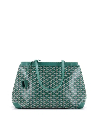 Pre-owned Pre-owned Goyard  Goyard Pm Bellechasse Bag Coated Canvas In Green