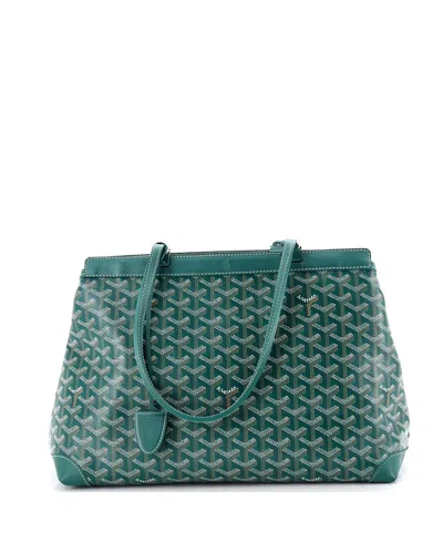 Pre-owned Pre-owned Goyard  Goyard Pm Bellechasse Bag Coated Canvas In Green