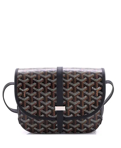 Pre-owned Pre-owned Goyard  Goyard Pm Belvedere Ii Messenger Bag Coated Canvas In Black