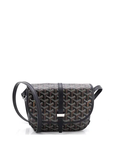 Pre-owned Pre-owned Goyard  Goyard Pm Belvedere Ii Messenger Bag Coated Canvas In Black