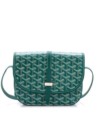Pre-owned Pre-owned Goyard  Goyard Pm Belvedere Ii Messenger Bag Coated Canvas In Green