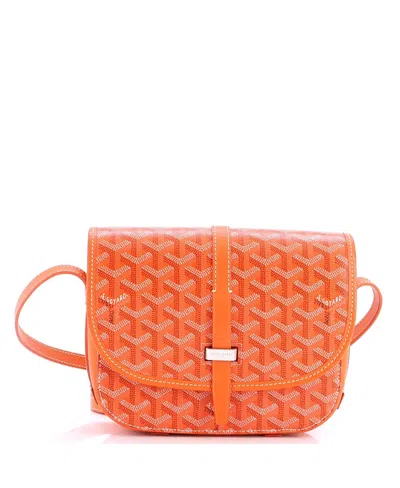 Pre-owned Pre-owned Goyard  Goyard Pm Belvedere Ii Messenger Bag Coated Canvas In Orange