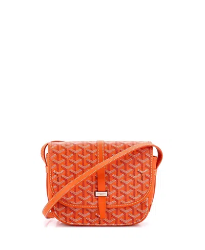 Pre-owned Pre-owned Goyard  Goyard Pm Belvedere Ii Messenger Bag Coated Canvas In Orange