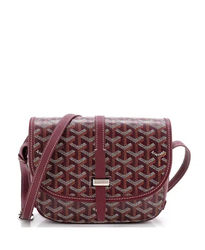 Pre-owned Pre-owned Goyard  Goyard Pm Belvedere Iii Messenger Bag Coated Canvas With Leather