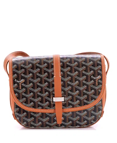 Pre-owned Pre-owned Goyard  Goyard Pm Belvedere Iii Messenger Bag Coated Canvas With Leather In Brown