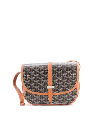 Pre-owned Pre-owned Goyard  Goyard Pm Belvedere Iii Messenger Bag Coated Canvas With Leather In Brown