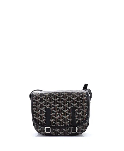 Pre-owned Pre-owned Goyard  Goyard Pm Belvedere Messenger Bag Coated Canvas In Black