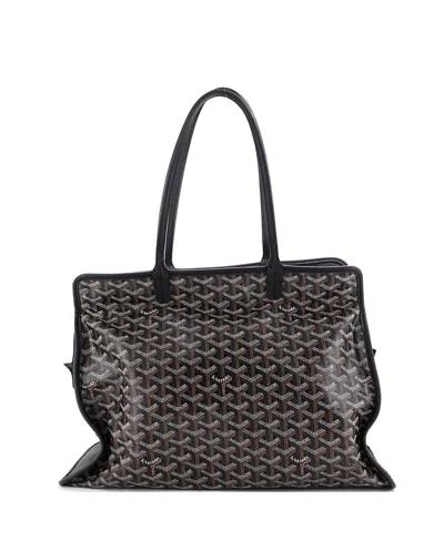 Pre-owned Pre-owned Goyard  Goyard Pm Hardy Pet Carrier Coated Canvas In Black