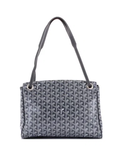Pre-owned Pre-owned Goyard  Goyard Pm Rouette Bag Coated Canvas In Gray