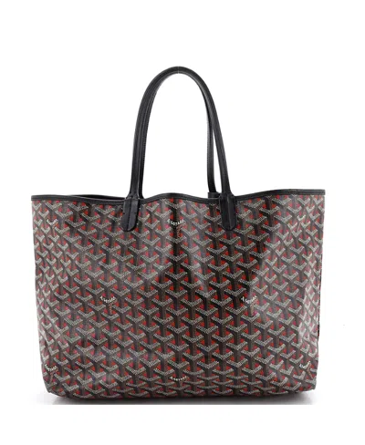 Pre-owned Pre-owned Goyard  Goyard Pm Saint Louis Tote Claire Voie Coated Canvas In Red
