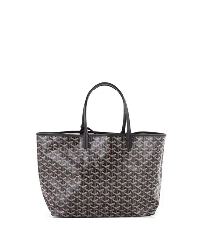 Pre-owned Pre-owned Goyard  Goyard Pm Saint Louis Tote Coated Canvas In Black