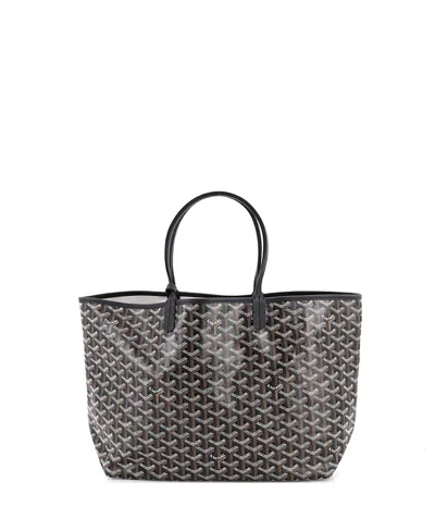 Pre-owned Pre-owned Goyard  Goyard Pm Saint Louis Tote Coated Canvas In Black