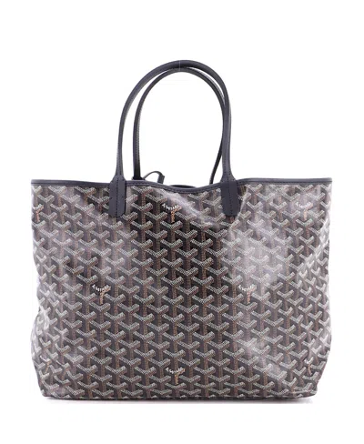 Pre-owned Pre-owned Goyard  Goyard Pm Saint Louis Tote Coated Canvas In Black