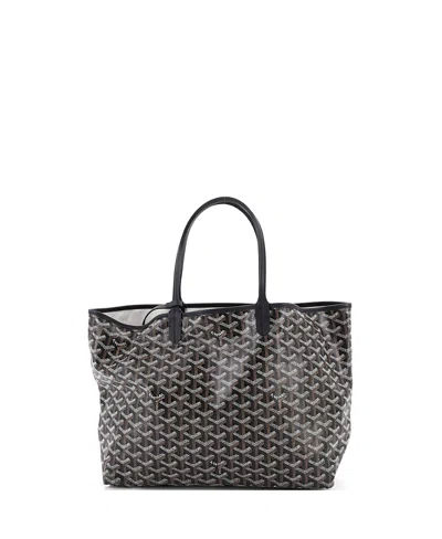 Pre-owned Pre-owned Goyard  Goyard Pm Saint Louis Tote Coated Canvas In Black