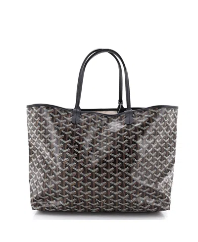 Pre-owned Pre-owned Goyard  Goyard Pm Saint Louis Tote Coated Canvas In Black