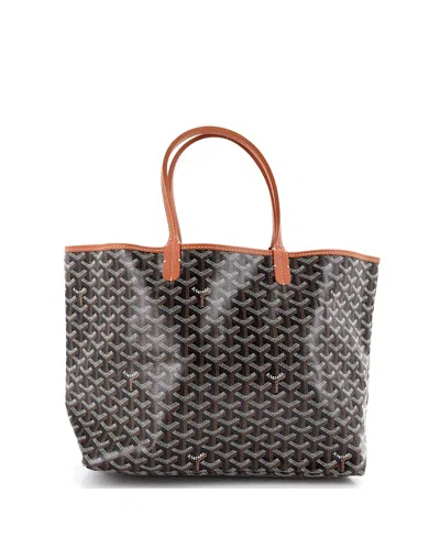 Pre-owned Pre-owned Goyard  Goyard Pm Saint Louis Tote Coated Canvas In Black