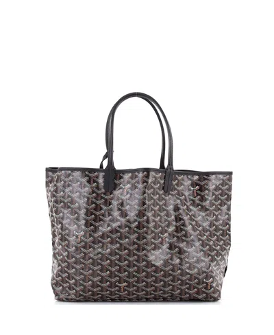 Pre-owned Pre-owned Goyard  Goyard Pm Saint Louis Tote Coated Canvas In Black