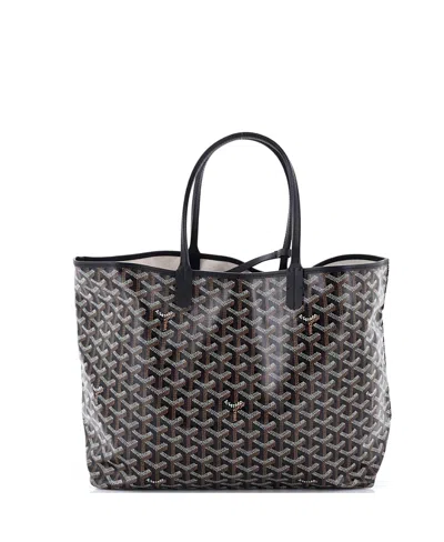 Pre-owned Pre-owned Goyard  Goyard Pm Saint Louis Tote Coated Canvas In Black