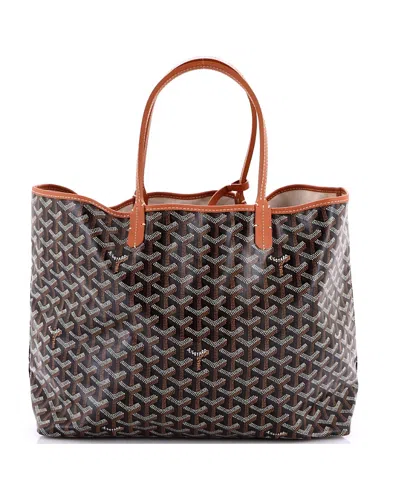 Pre-owned Pre-owned Goyard  Goyard Pm Saint Louis Tote Coated Canvas In Black