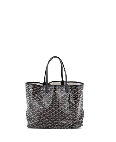 Pre-owned Pre-owned Goyard  Goyard Pm Saint Louis Tote Coated Canvas In Black