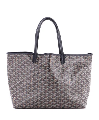 Pre-owned Pre-owned Goyard  Goyard Pm Saint Louis Tote Coated Canvas In Black