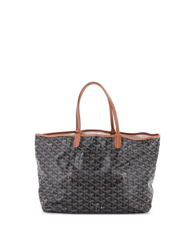 Pre-owned Pre-owned Goyard  Goyard Pm Saint Louis Tote Coated Canvas In Black